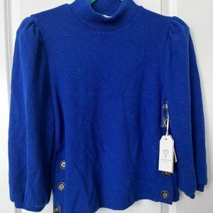 Love & Piece Royal Blue Sweater Size Small